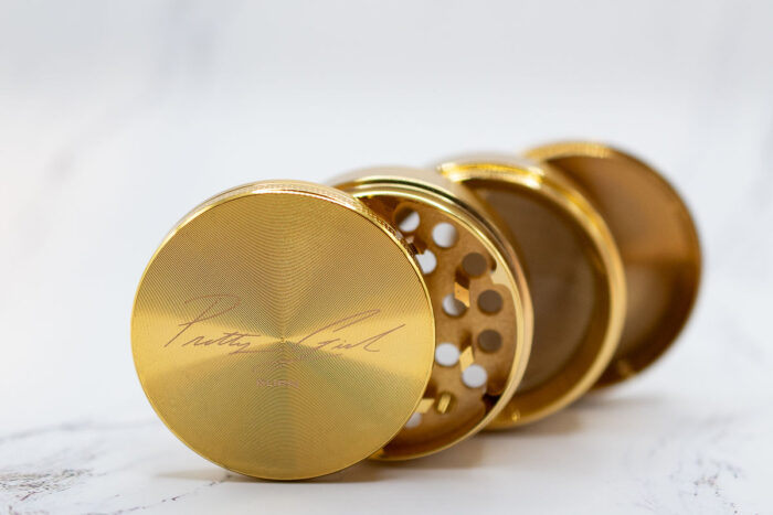 Pretty Girl Burn "Signature Mini" Grinder - Gold - Image 2