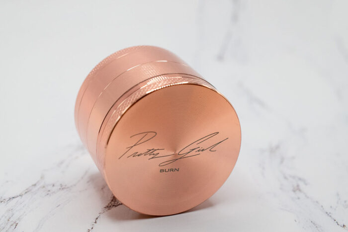 Pretty Girl Burn "Signature Mini" Grinder - Rose Gold - Image 1