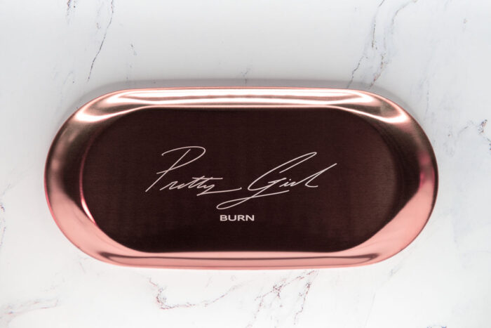 Pretty Girl Burn "Signature Mini" Rolling Tray - Rose Gold - Image 1
